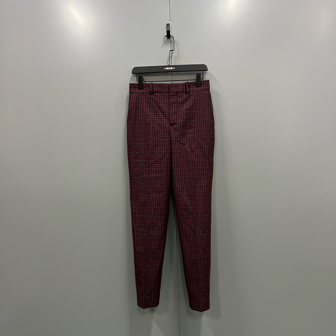 95新 Balenciaga/巴黎世家 （bb）格纹长裤 36码/204841