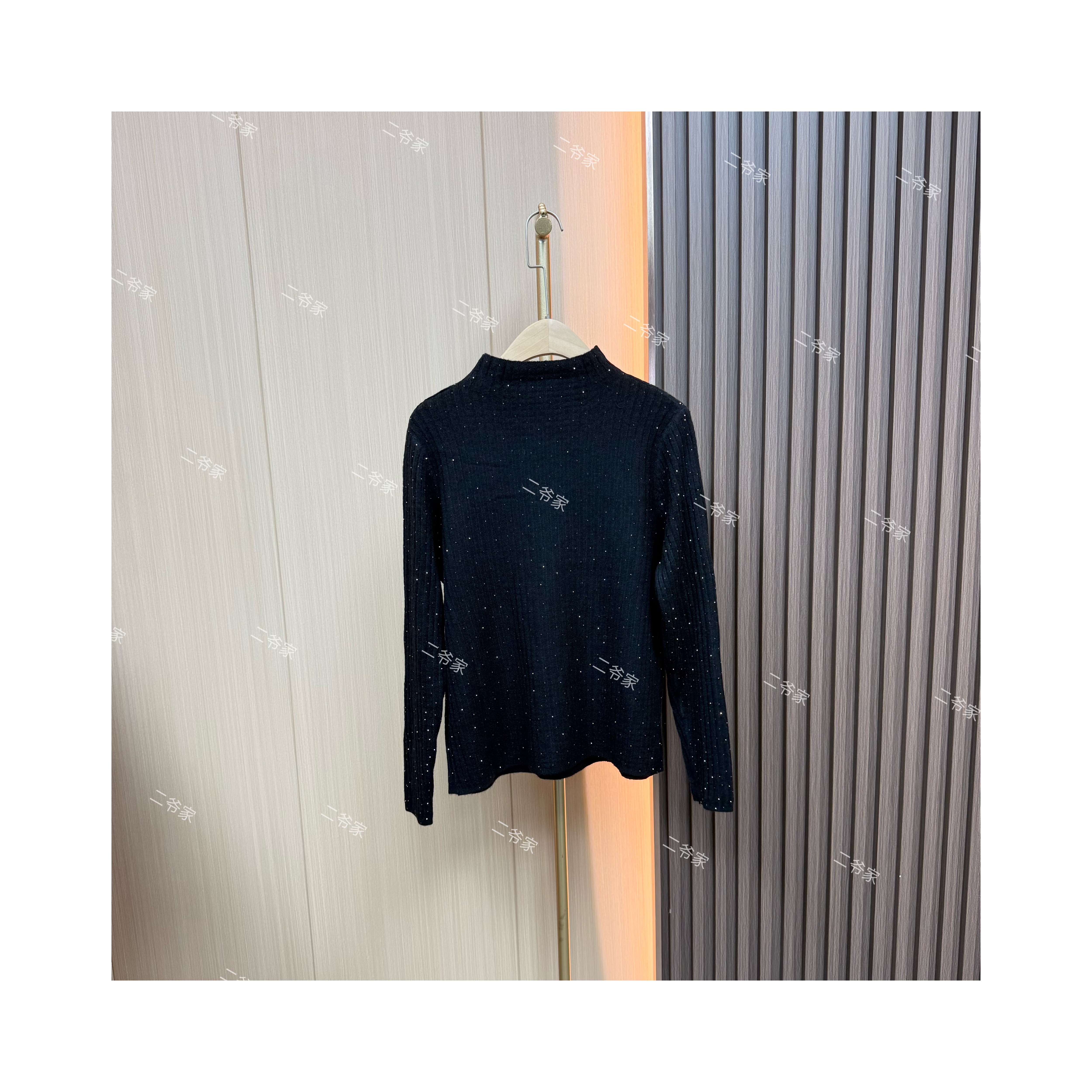 S88021209秋冬半高领满天星长袖针织毛衣