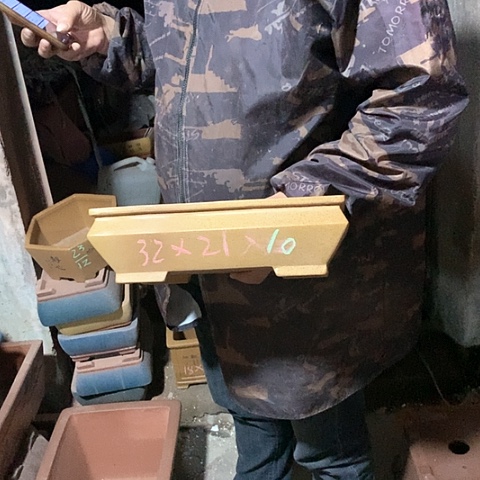 紫砂花盆手工制作