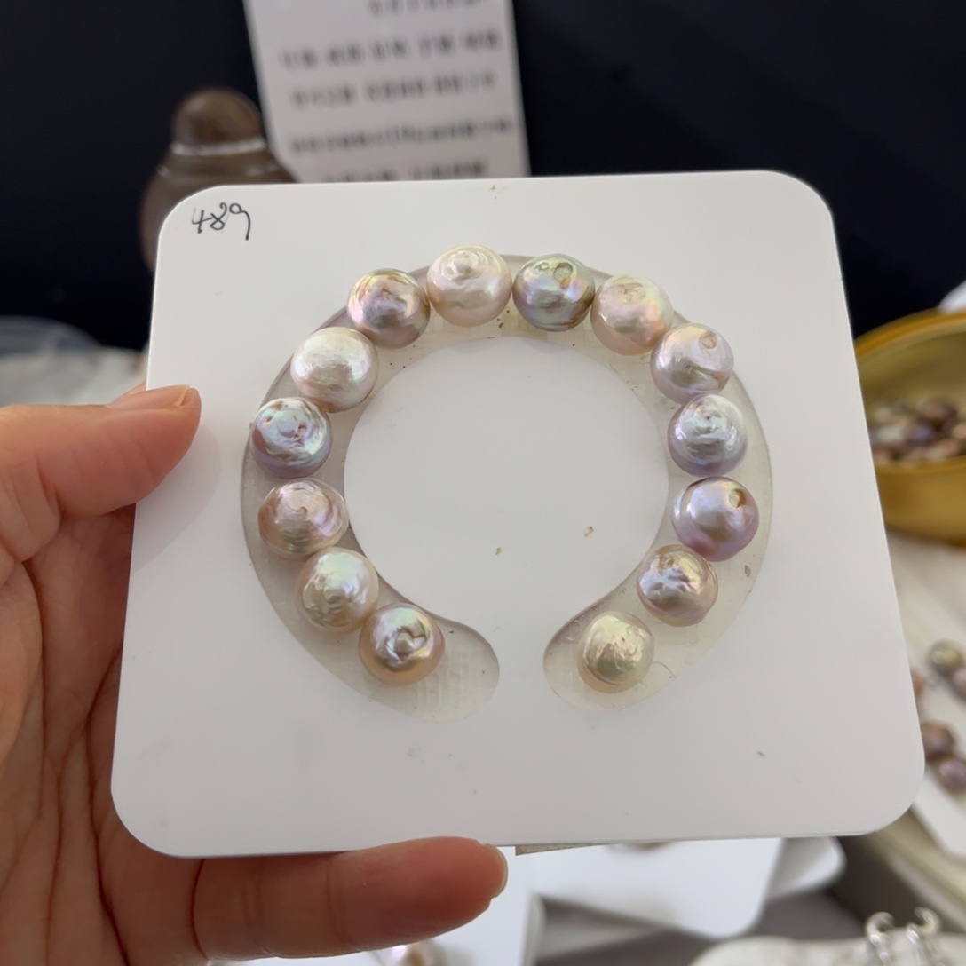 银S925镶嵌淡水珍珠手绳