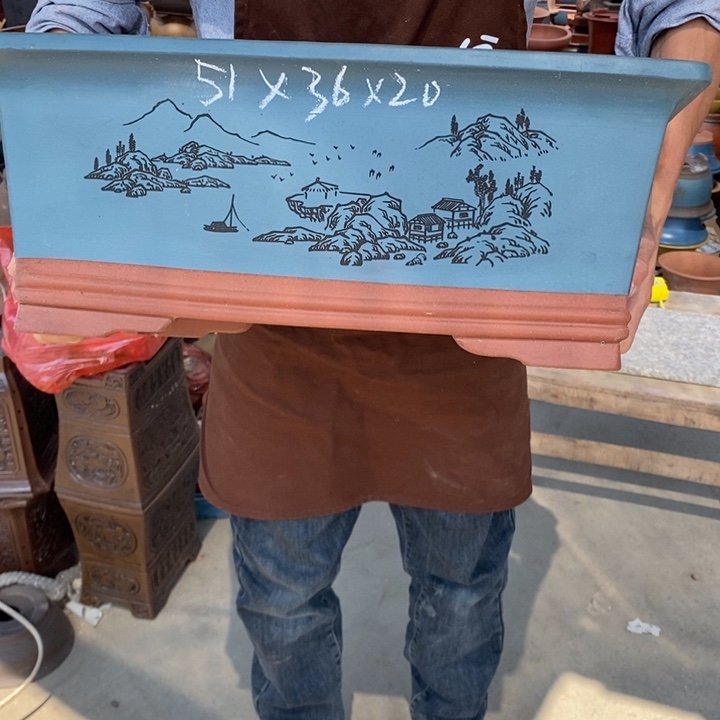 紫砂花盆紫砂器，紫砂器，紫砂