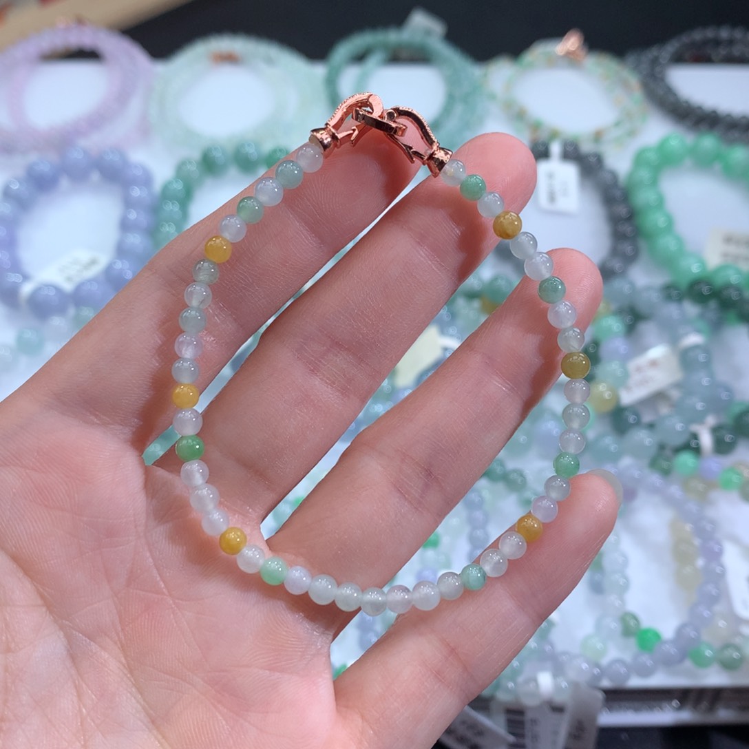 未镶嵌翡翠手链天然