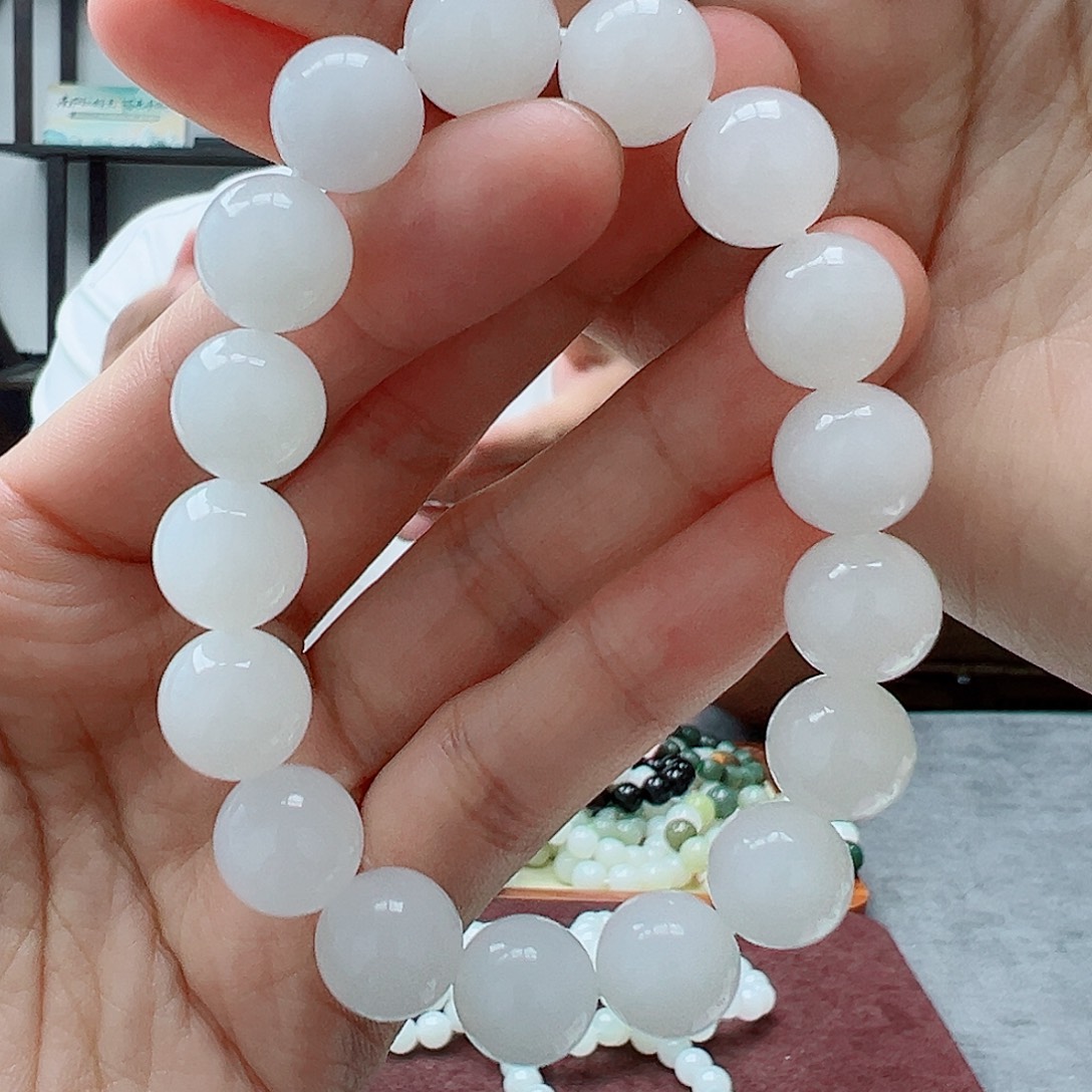 未镶嵌手链和田玉12于阗