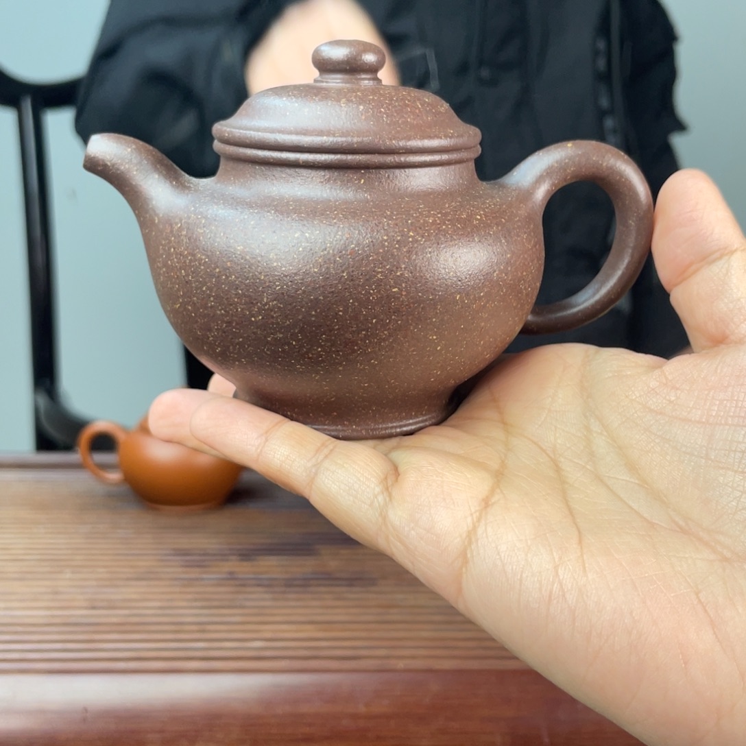 紫泥茶壶桃花泥掇只200cc