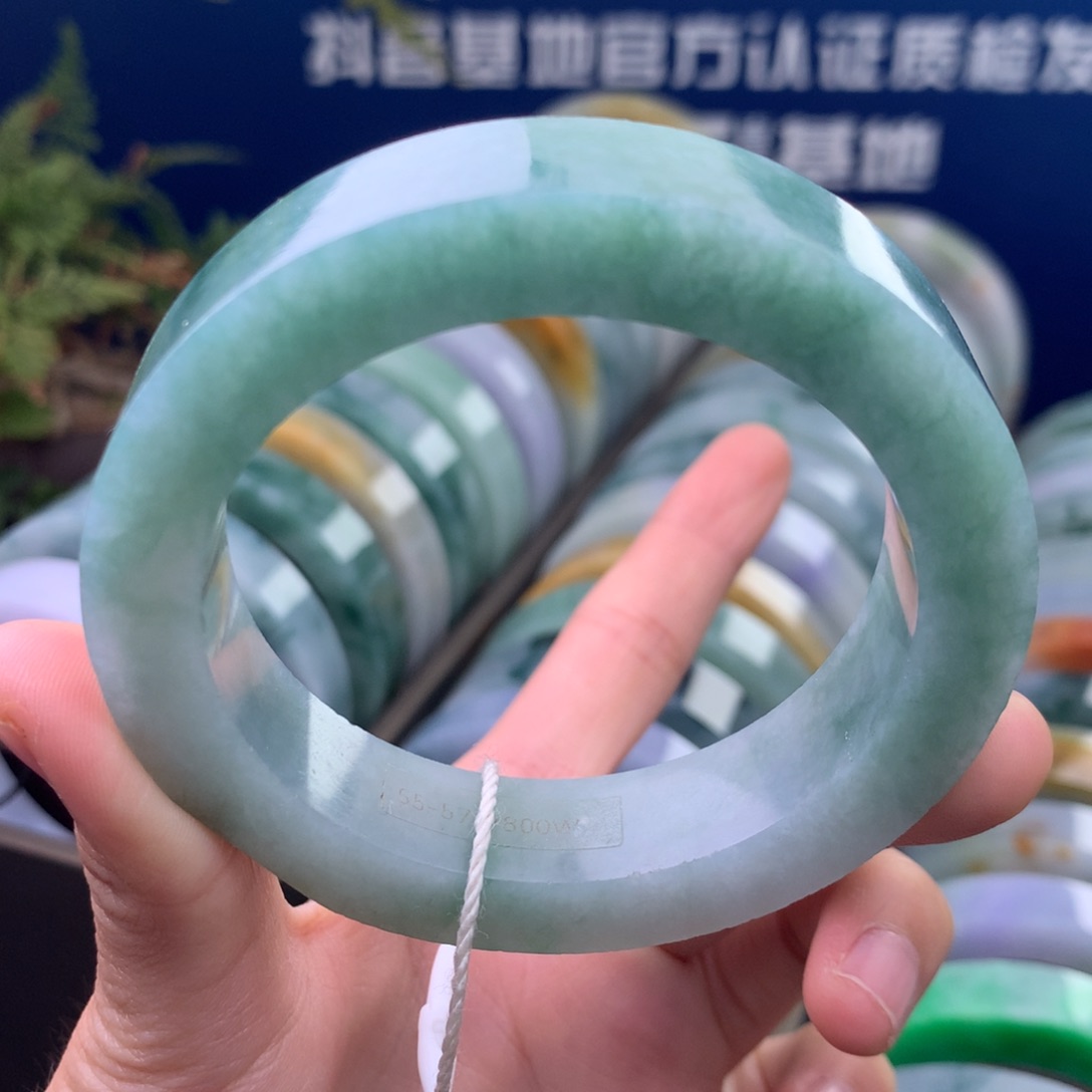 定制翡翠未镶嵌手镯定制不退不换