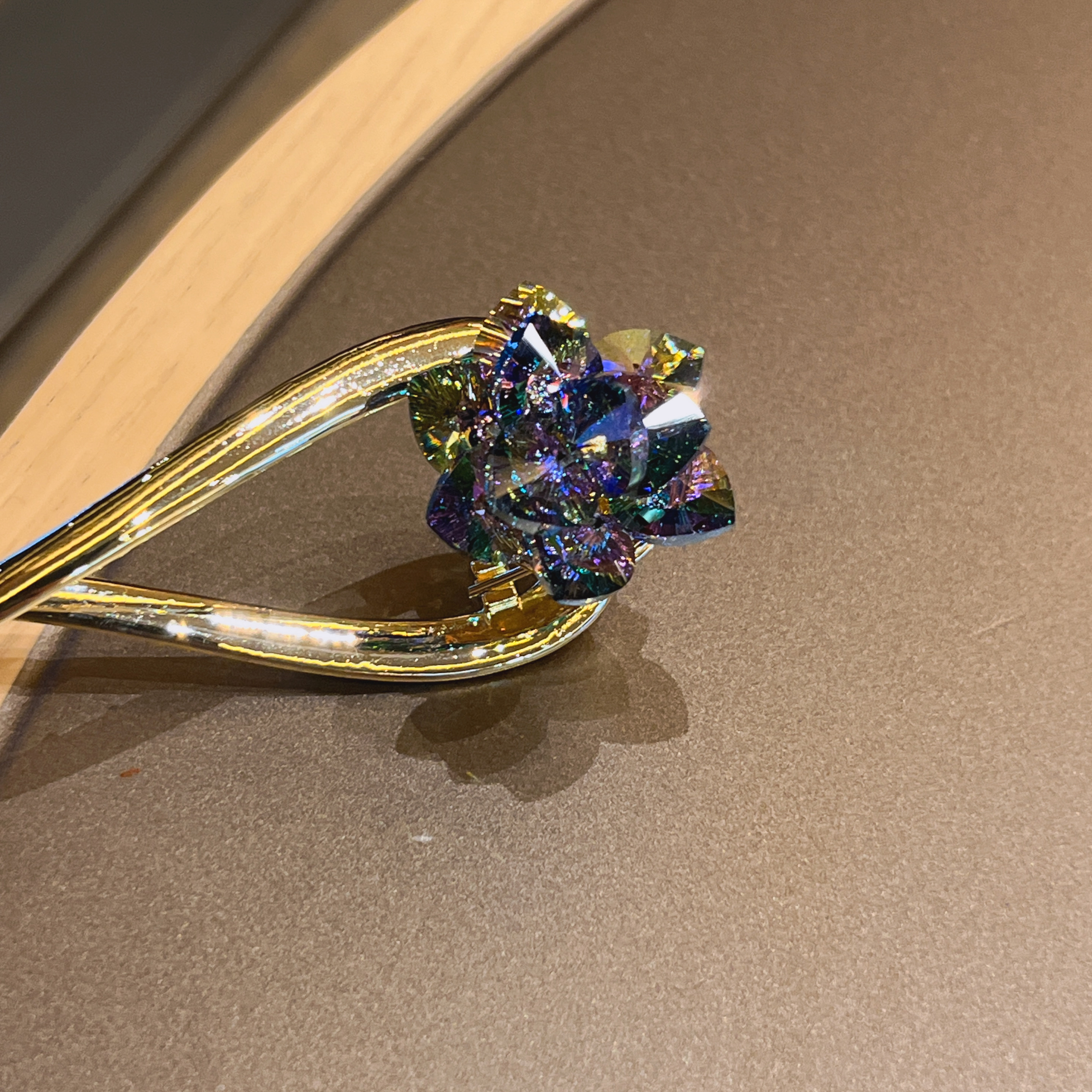 休闲风时尚女抓夹旗袍发饰发饰精致蓝色优雅日韩发夹气质轻奢