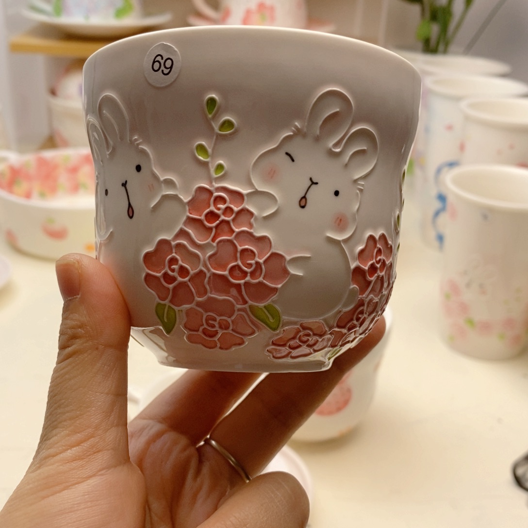 手绘手工制作陶瓷微瑕69?****水