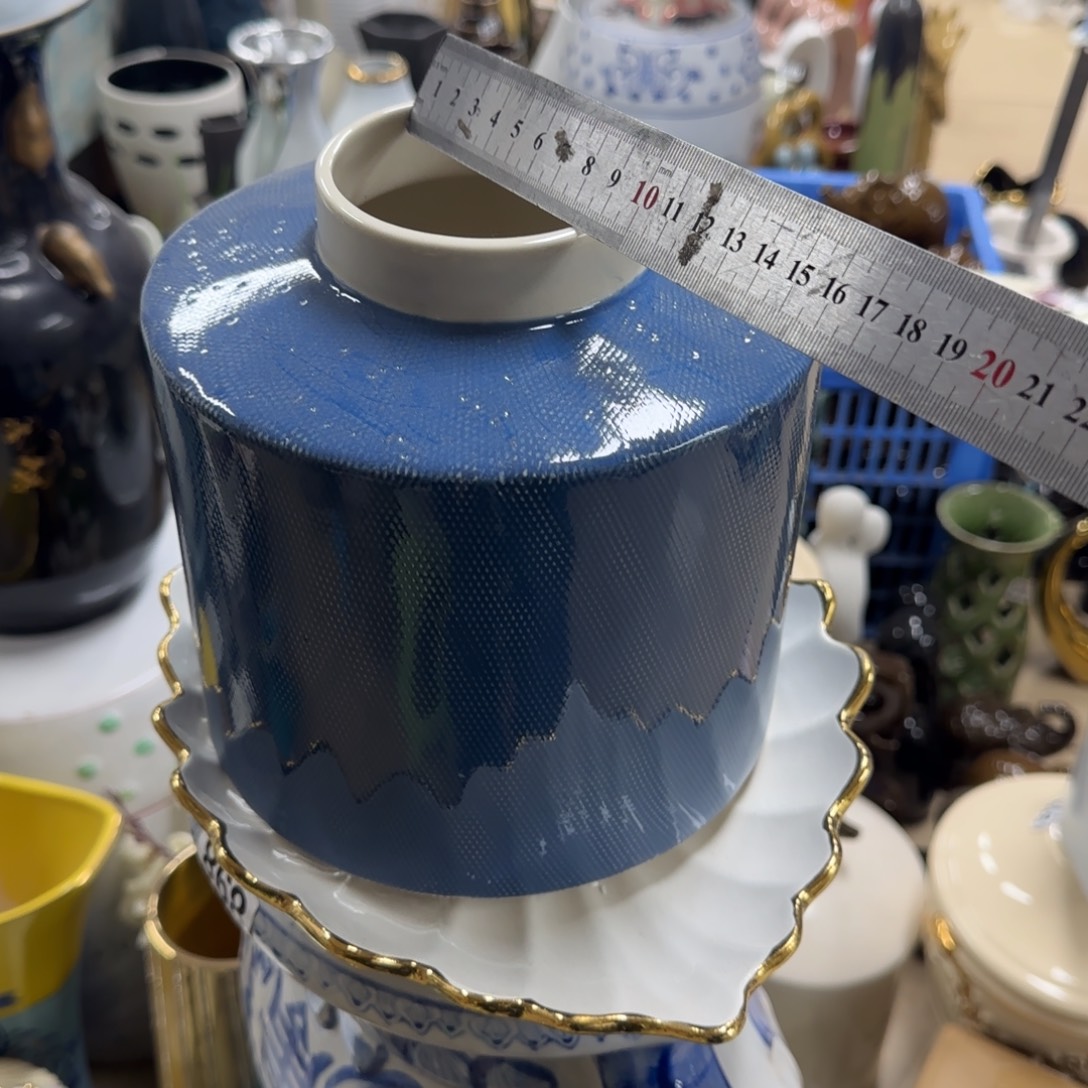 瓷片陶瓷工艺花瓶摆件