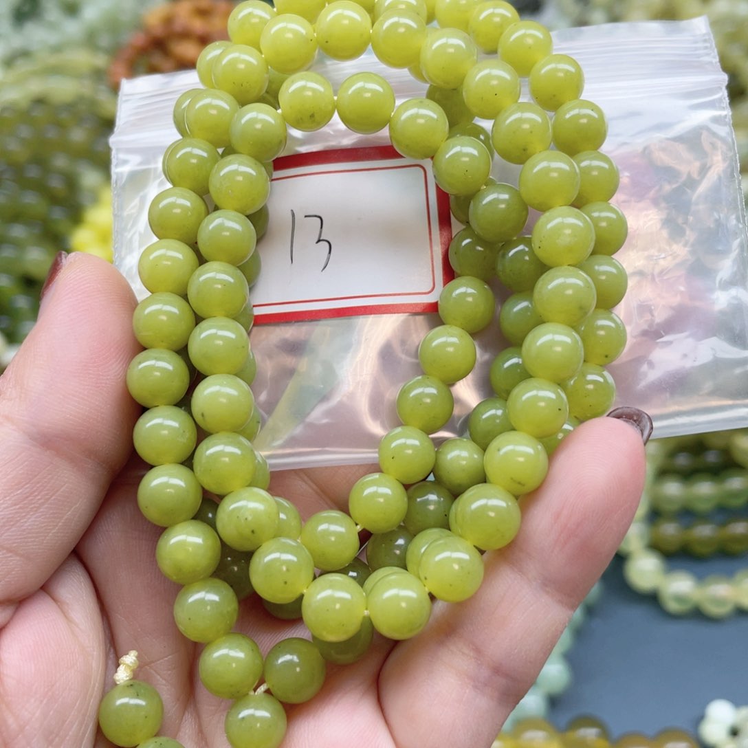 未镶嵌蛇纹石玉手串