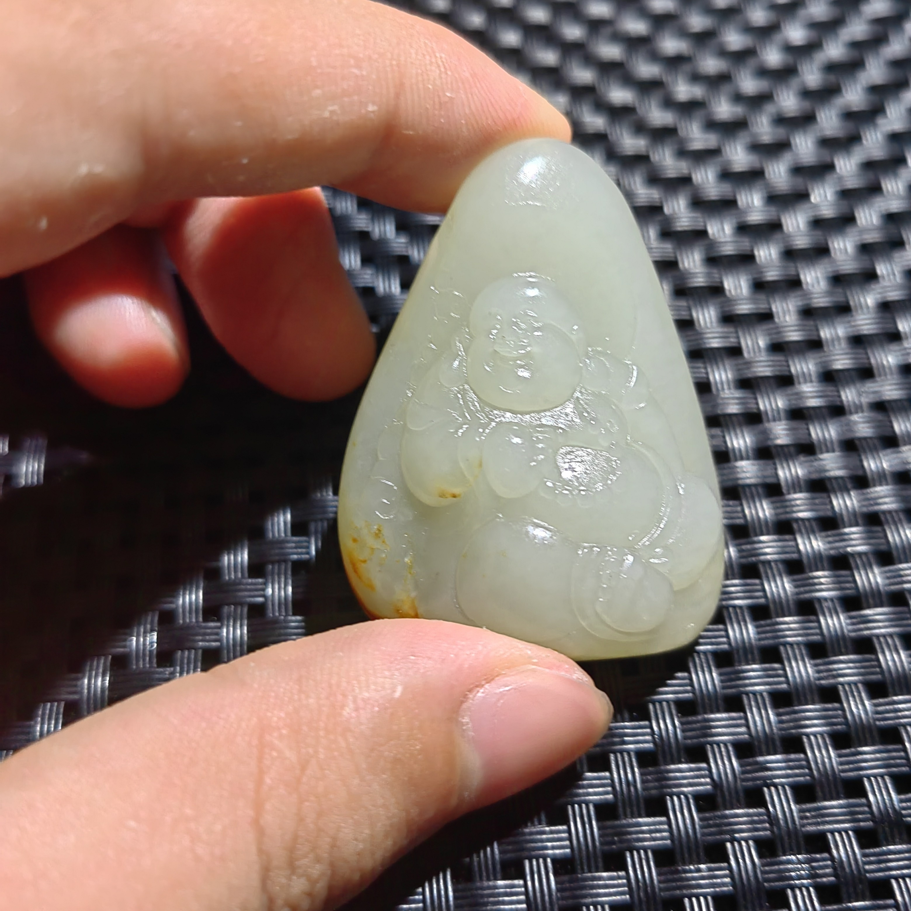 精品和田玉籽玉佛公