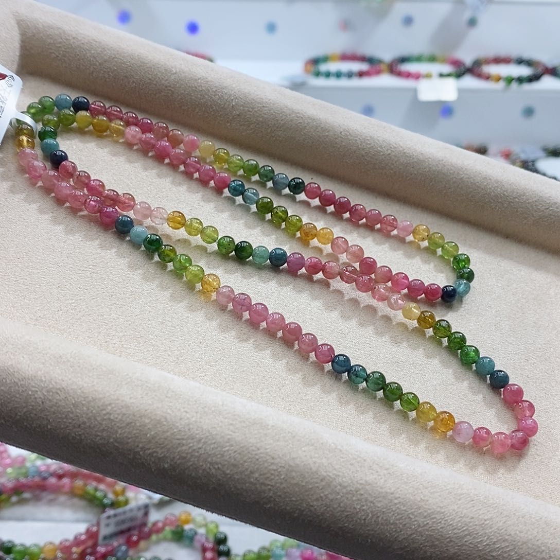 碧玺手链未镶嵌多样性发一条