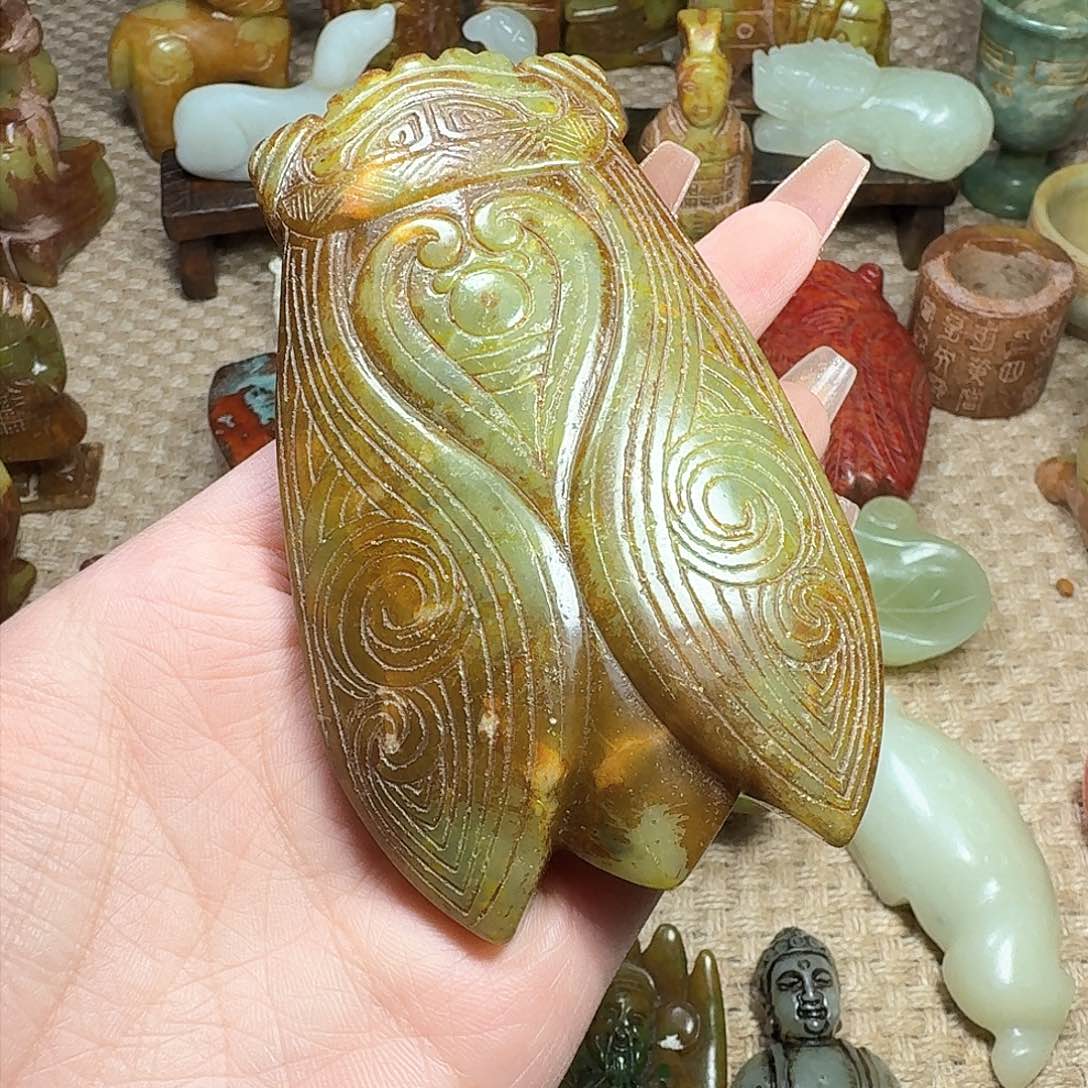 白玉菩提吊坠挂件