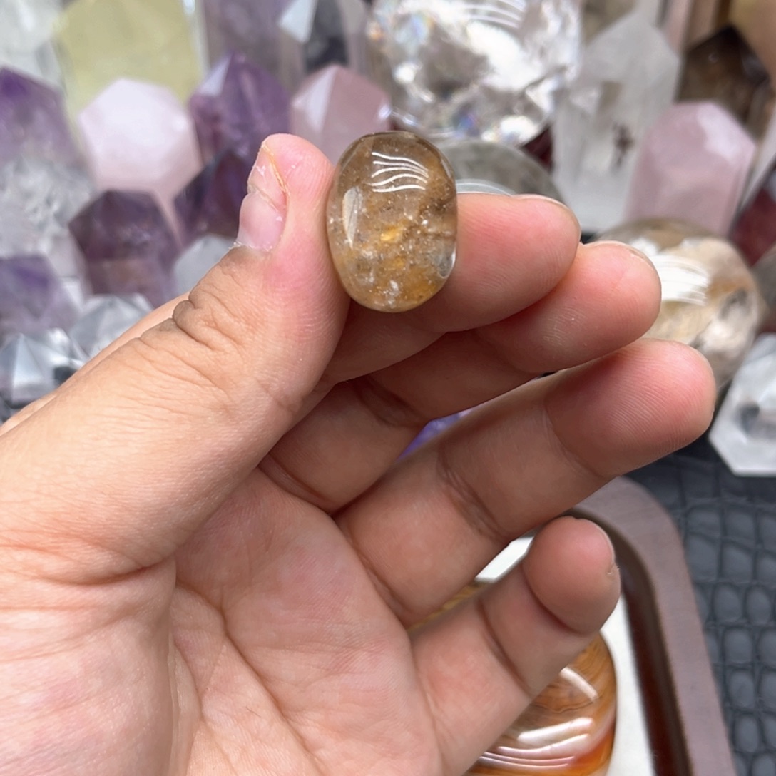 未镶嵌水晶珠宝半成品23 幽灵蛋面