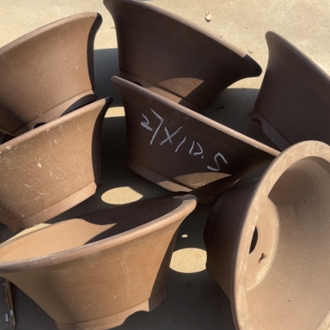 紫砂花盆   100-7。  27-10.5