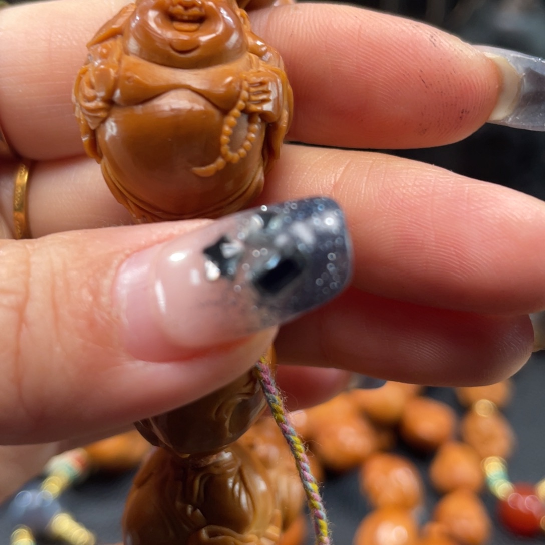 悠***得橄榄核手串/手链弥勒苏工
