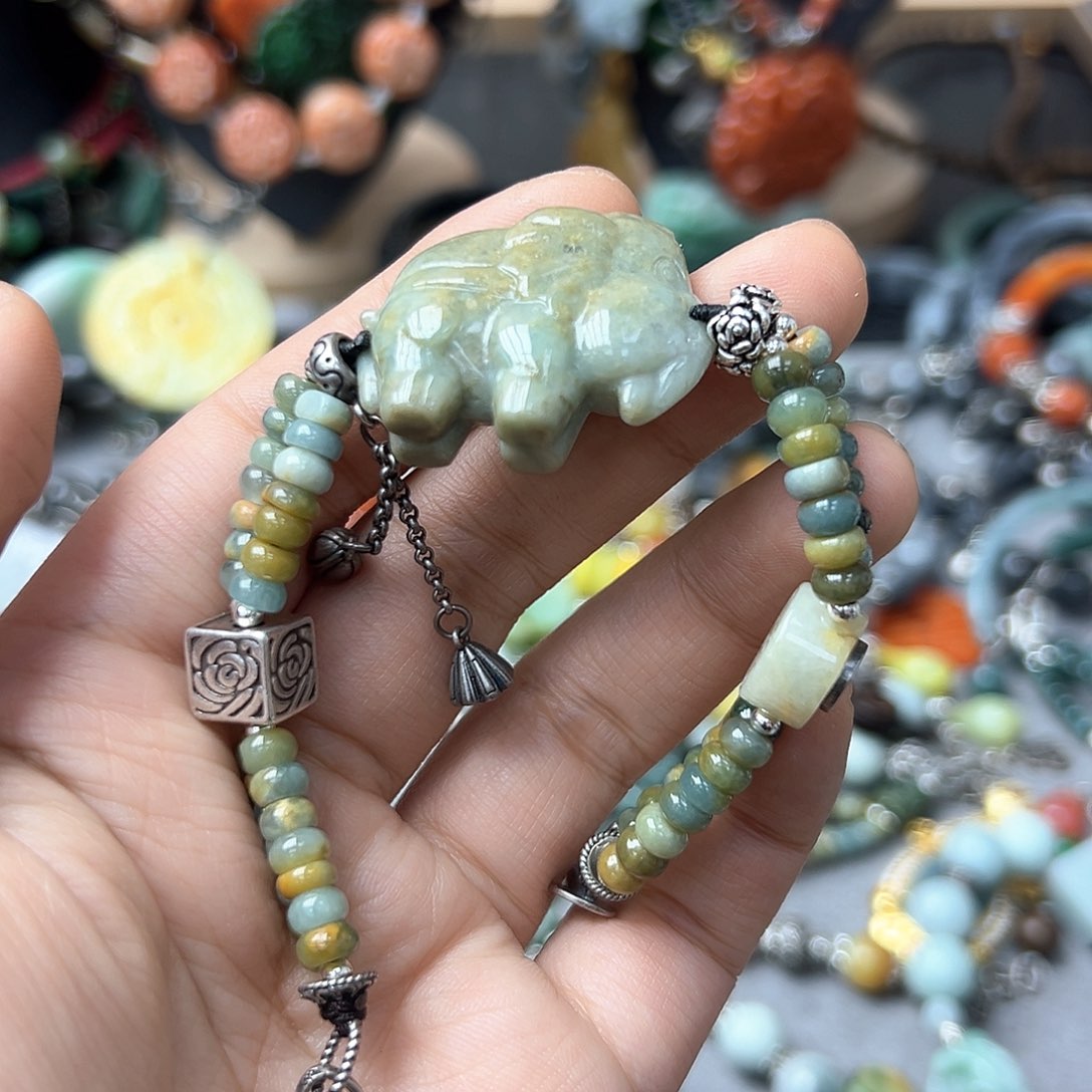 翡翠手链未镶嵌?***?手串