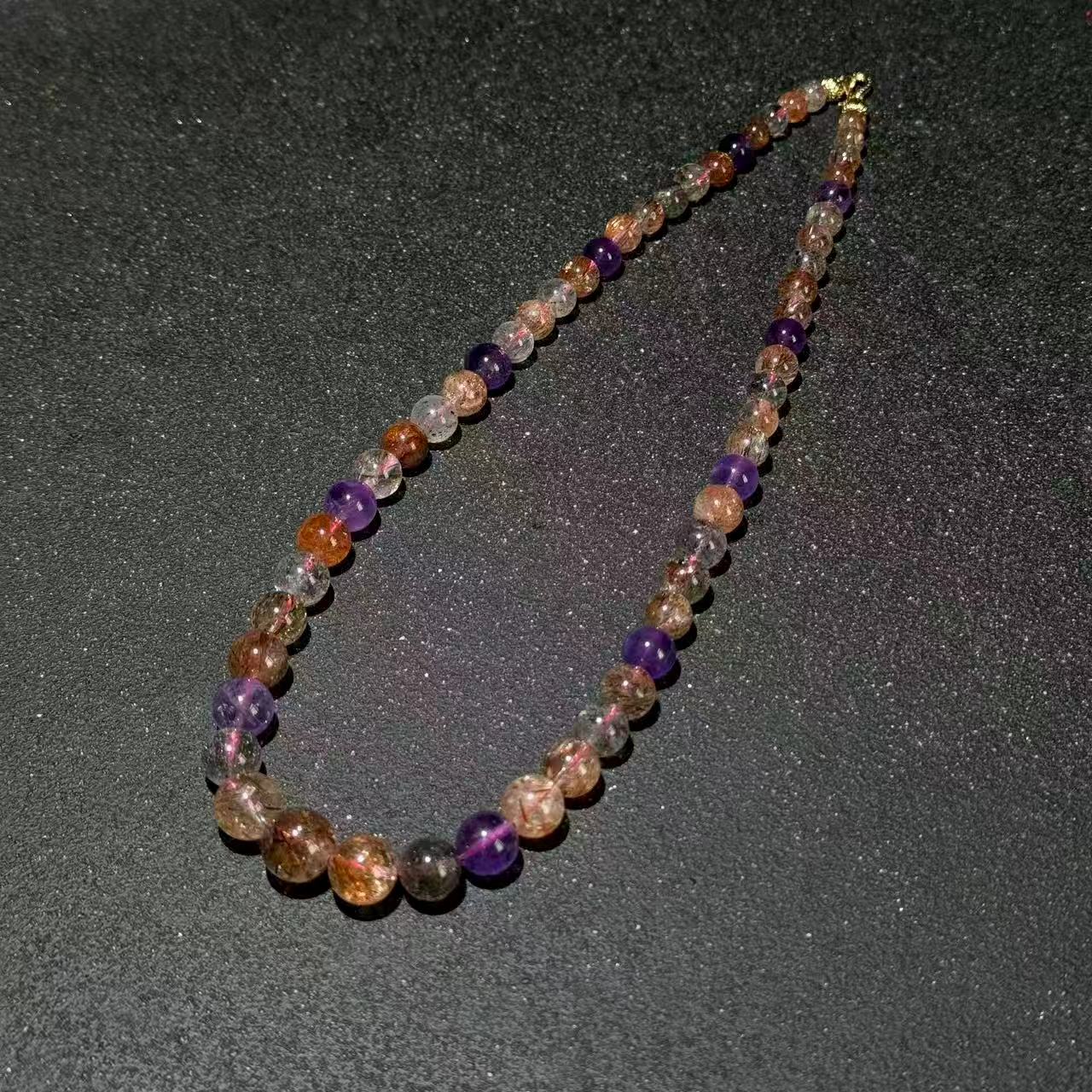 天然水晶彩超七塔链DS091302——多样性发其一