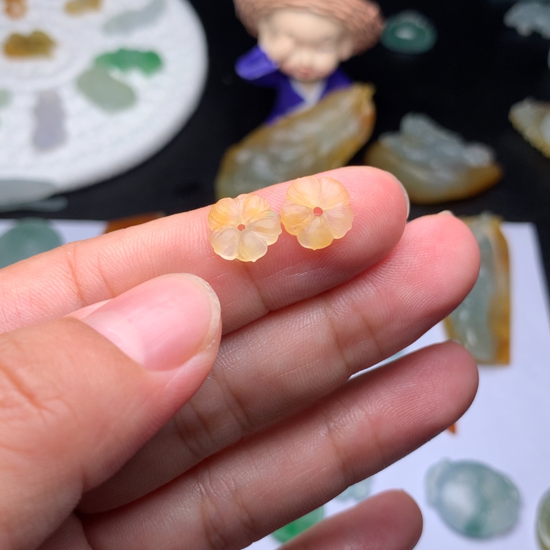 未镶嵌定制翡翠花
