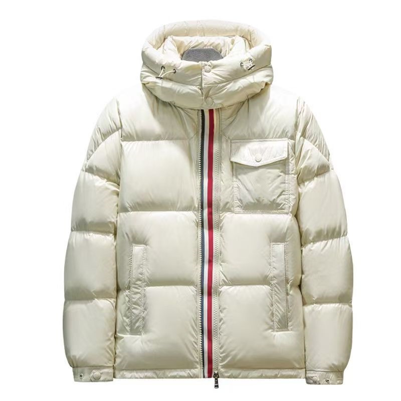 短款羽绒服彩虹潮流情侣极寒连帽男女同款百搭保暖连帽加厚