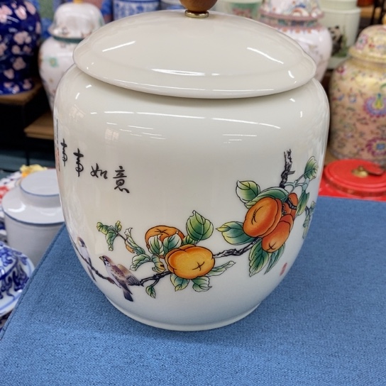 瓷片陶瓷茶叶罐密封罐