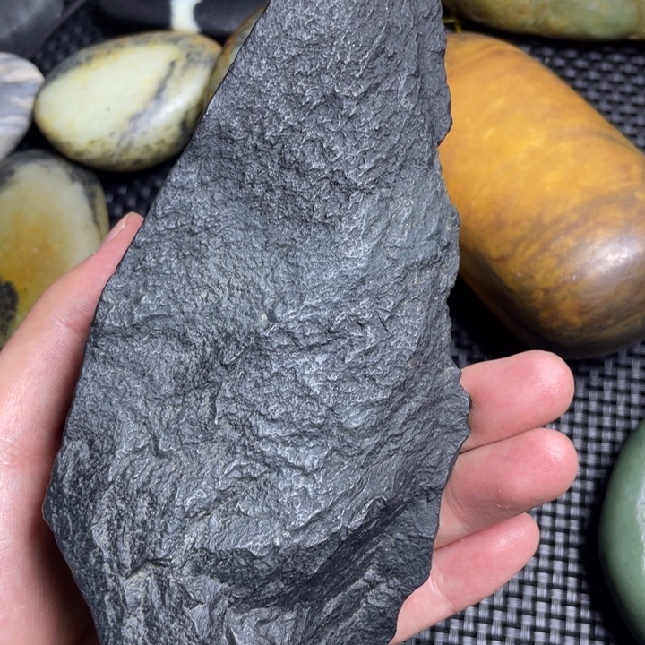 和田玉手把件未镶嵌