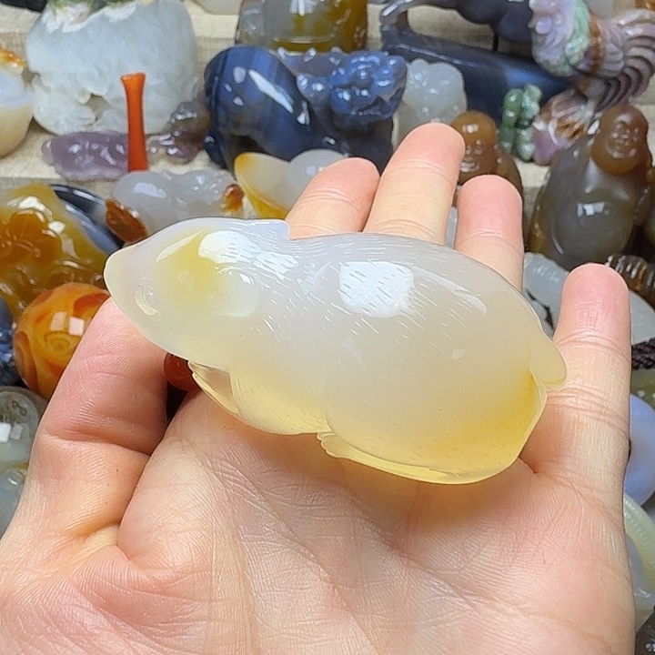 馨***堂玛瑙/玉髓未镶嵌饰品