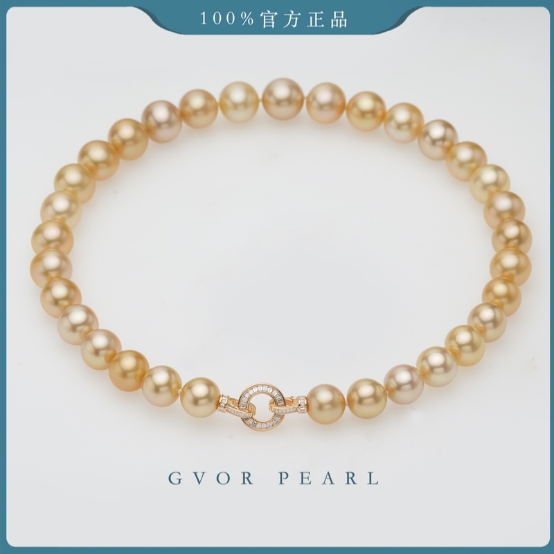 珠宝展订单 大颗粒金珠 丨高定11-14mm海水珠项链 A1756