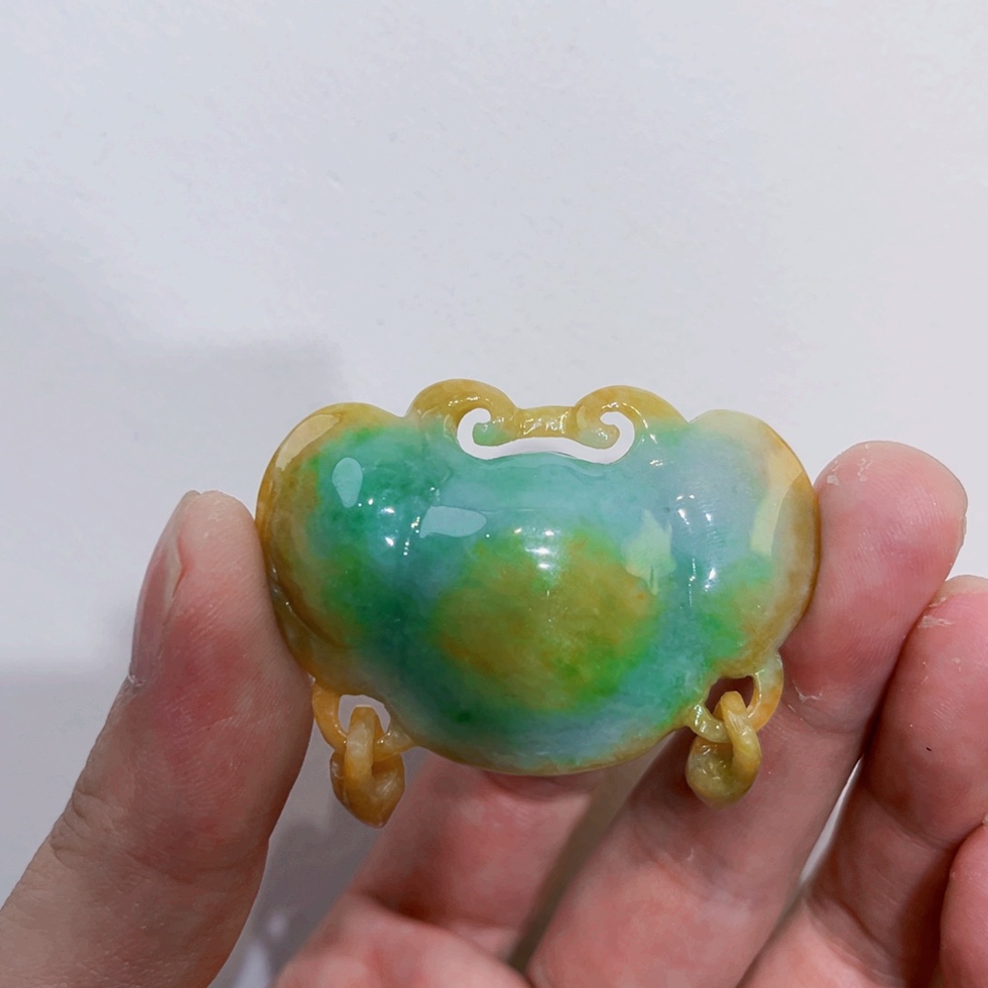 翡翠未镶嵌吊坠(赠链)代编织