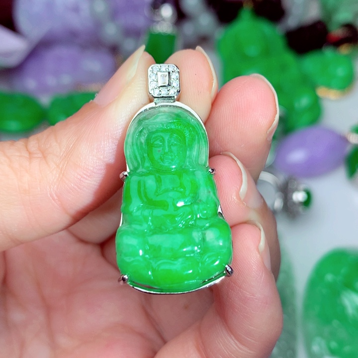 翡翠未镶嵌吊坠(不含链)