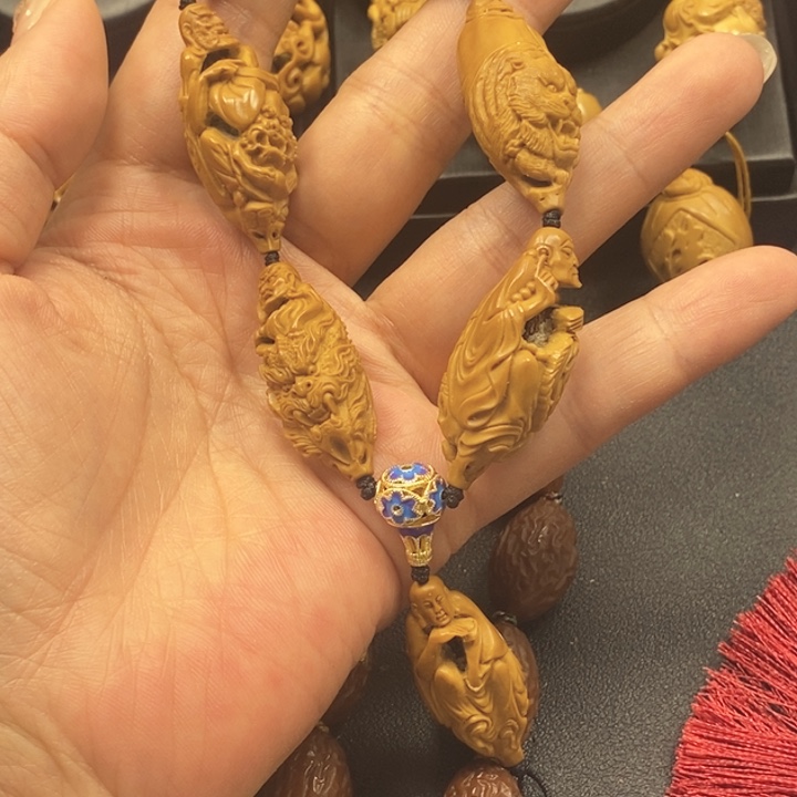手串橄榄核七星罗汉