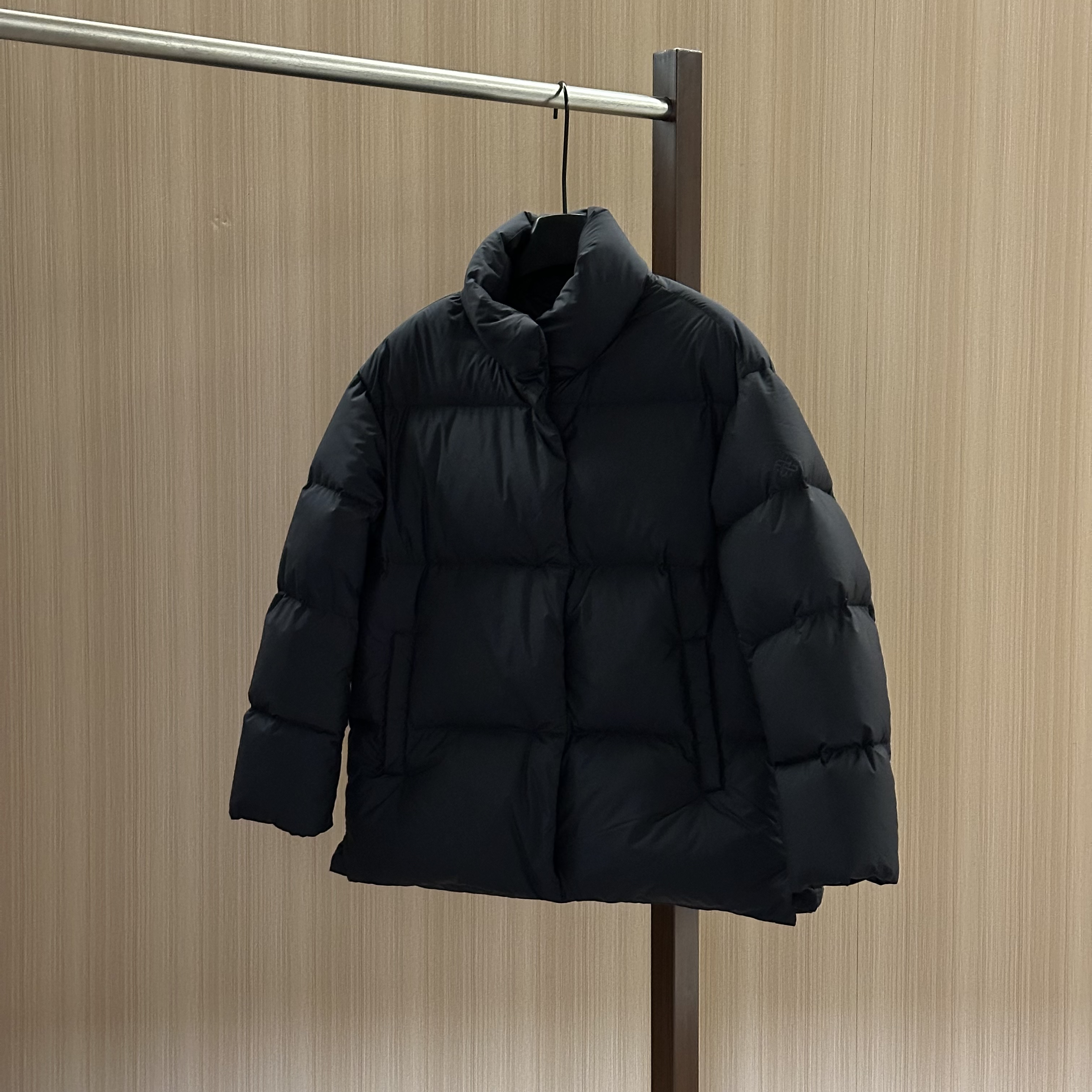 WMM立领黑鹅长袖羽绒服外套2025女士秋冬新款