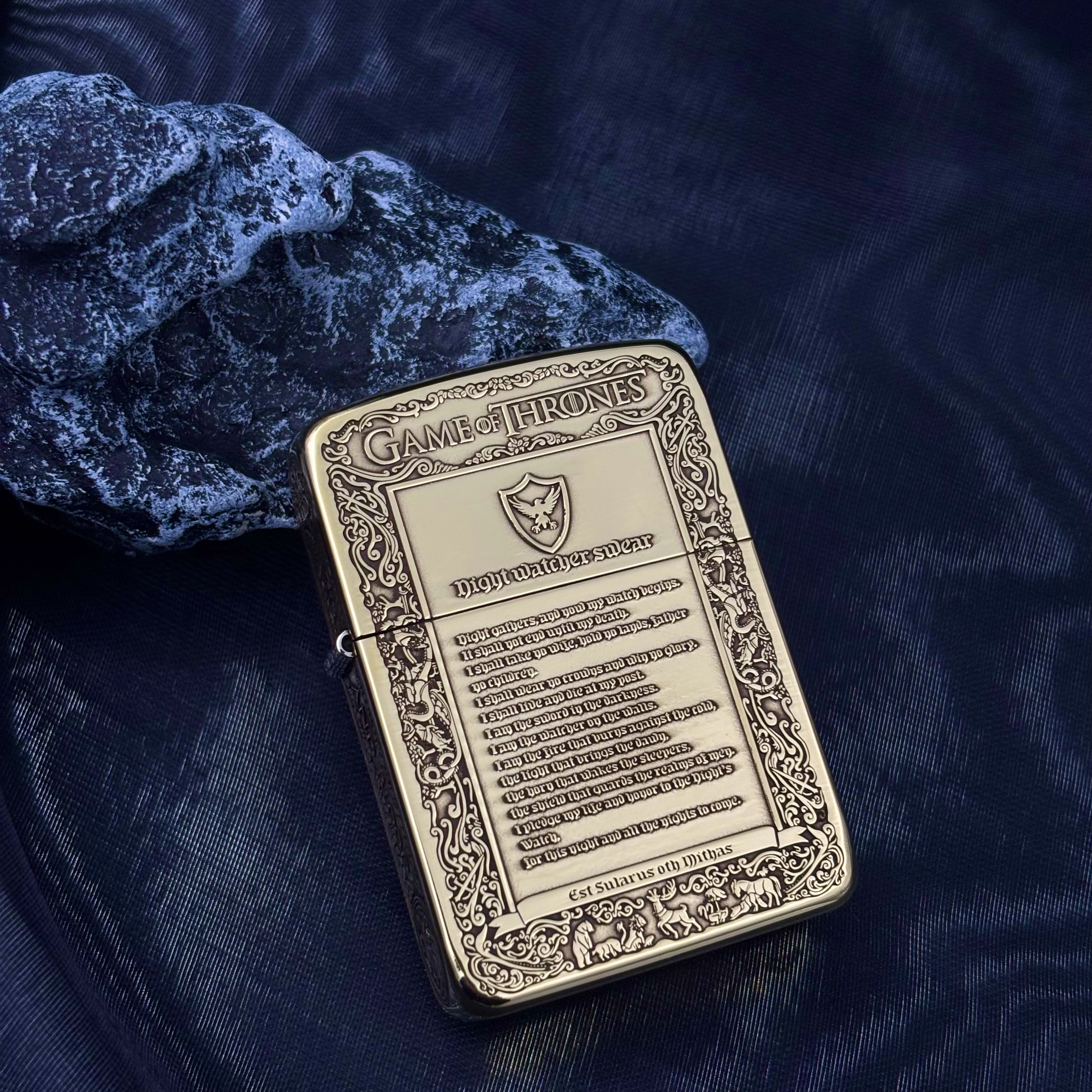 ZIPPO 打火机正品   1941狼王黄铜冰与火之歌 1751