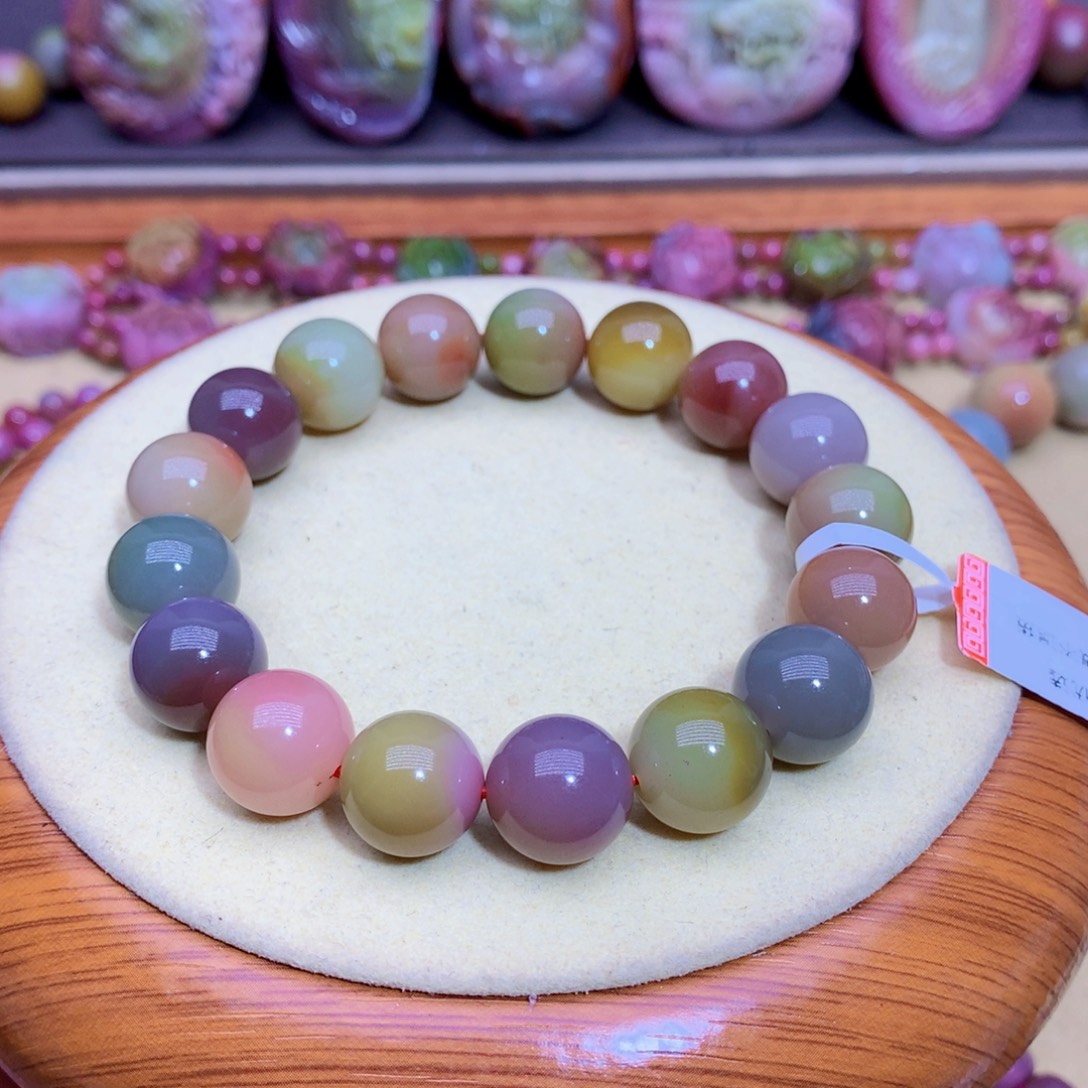 玛瑙未镶嵌手链盐源