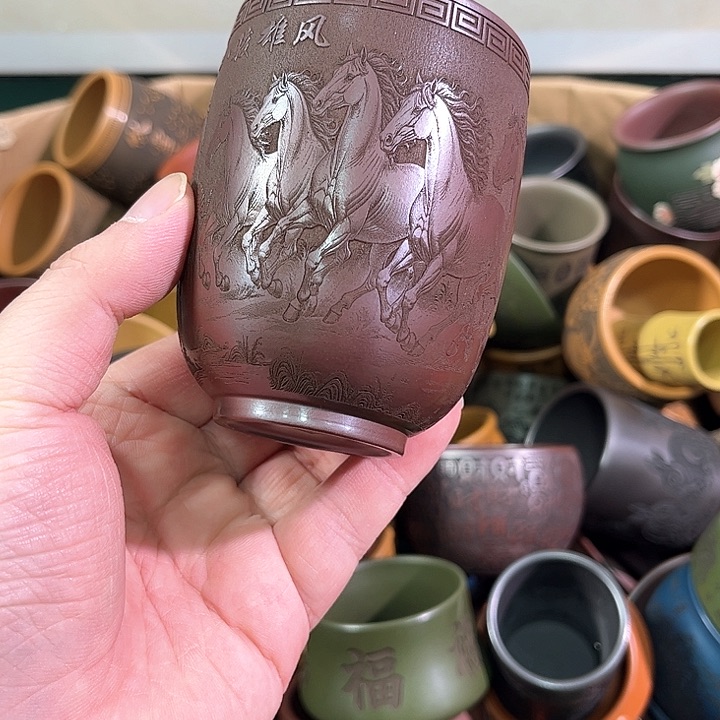 茶杯紫砂全手工紫砂主人杯