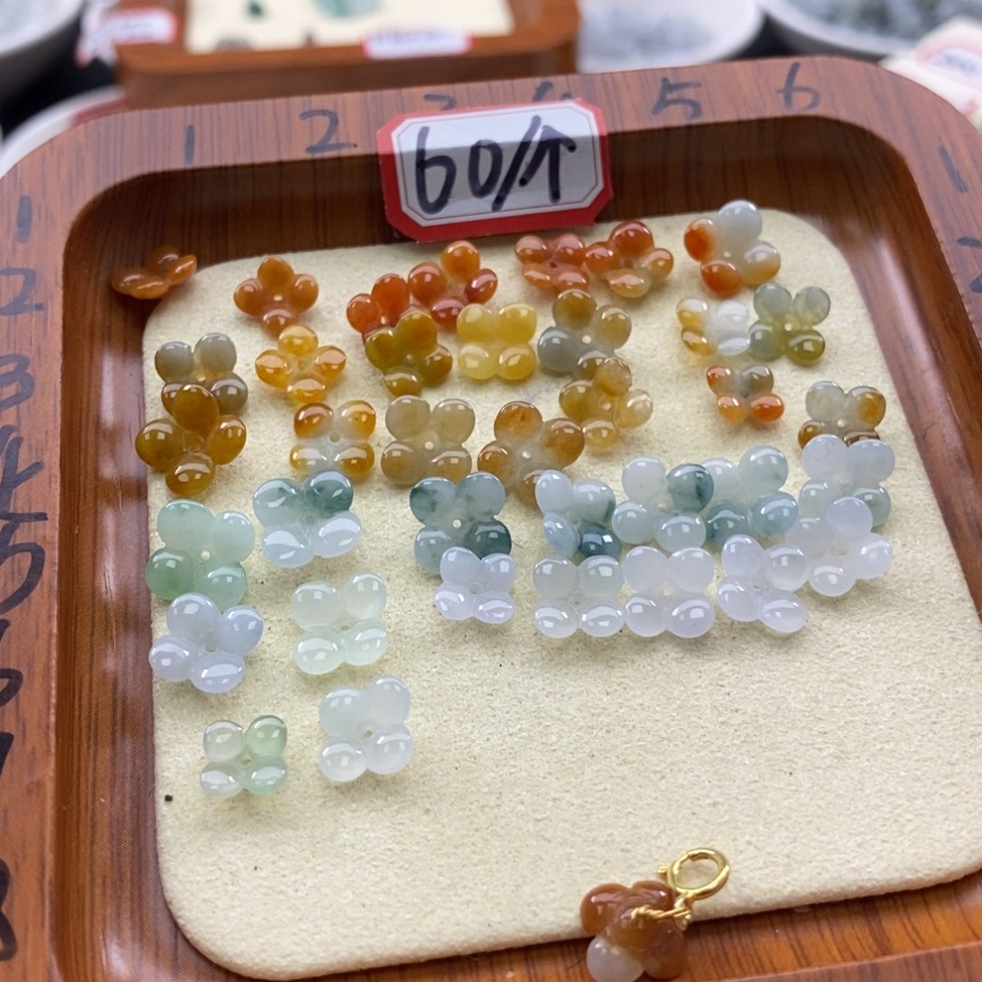 翡翠颈饰未镶嵌桂花60一个可挑