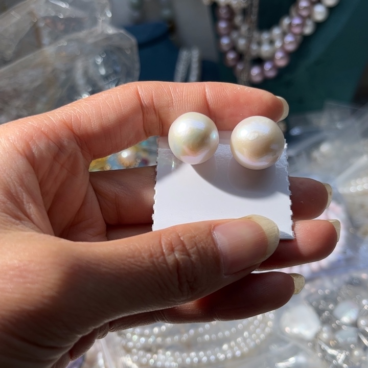 淡水珍珠胸饰银S925镶嵌七****鱼