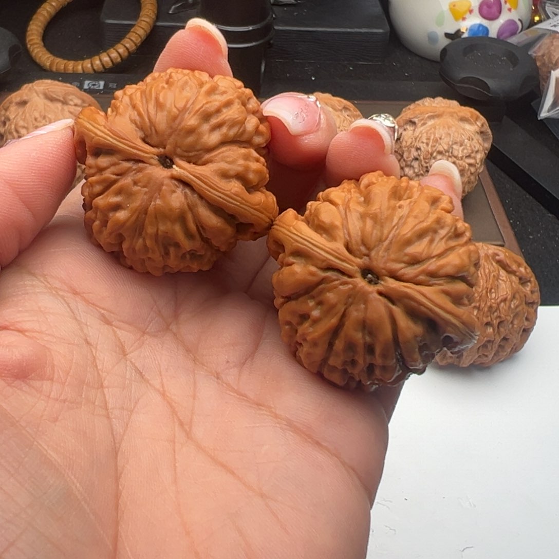 文玩核桃把件莲花40