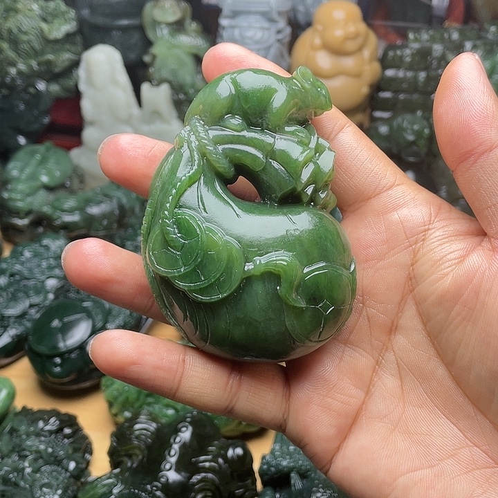 渴***望和田玉未镶嵌挂件