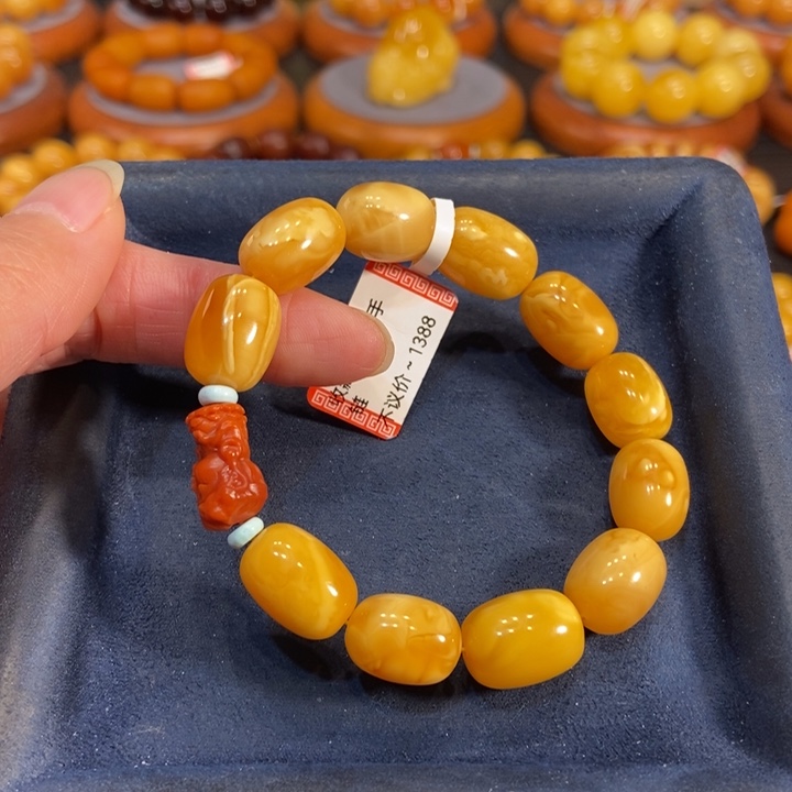 蜜蜡手链未镶嵌蜜蜡