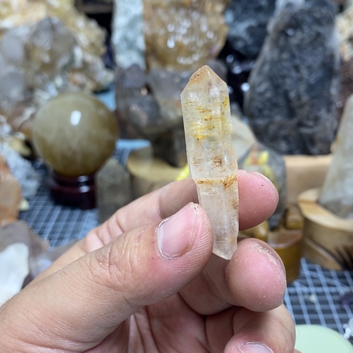 水晶水晶柱未镶嵌