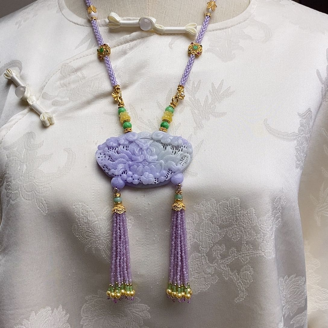 翡翠颈饰未镶嵌北****品天然