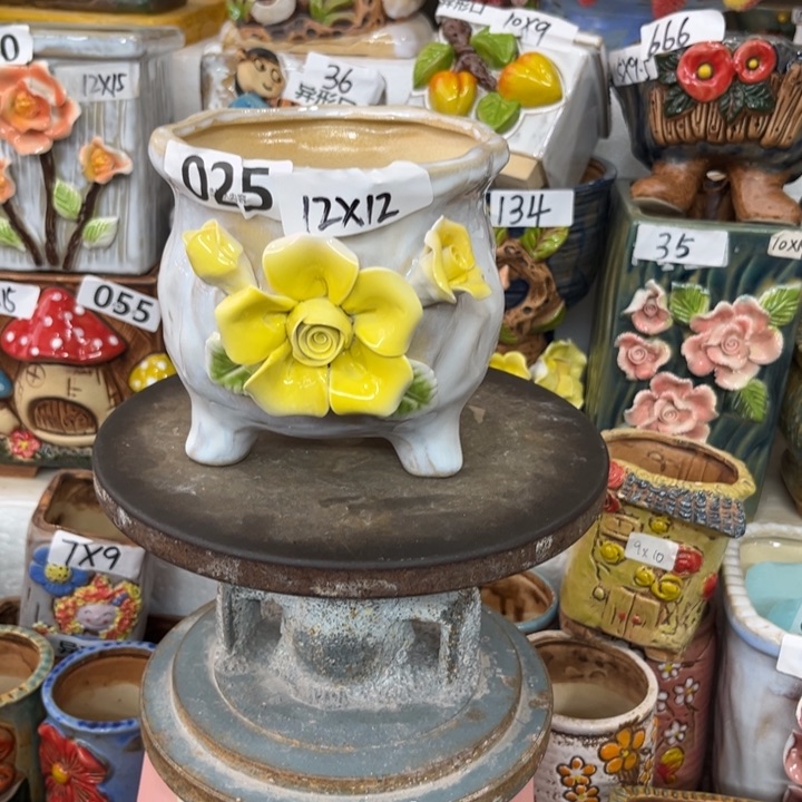 紫砂花盆粗陶材质多肉花盆