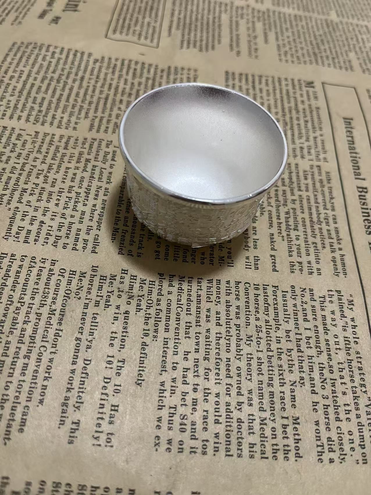 足银银制品  收藏级轻奢气质时尚百搭经杯子F52161