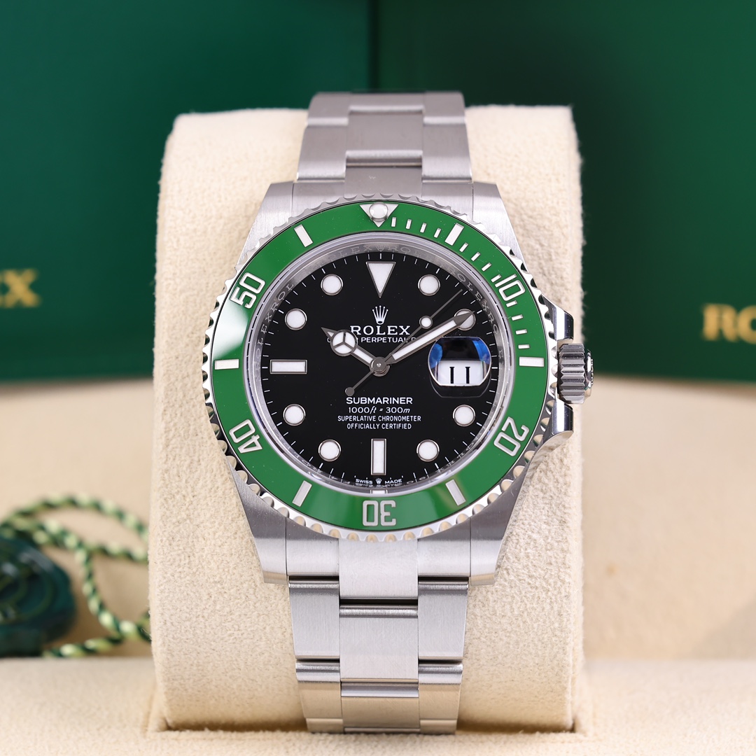 99新 Rolex/劳力士 126610lv新款绿鬼 2025年2月保卡