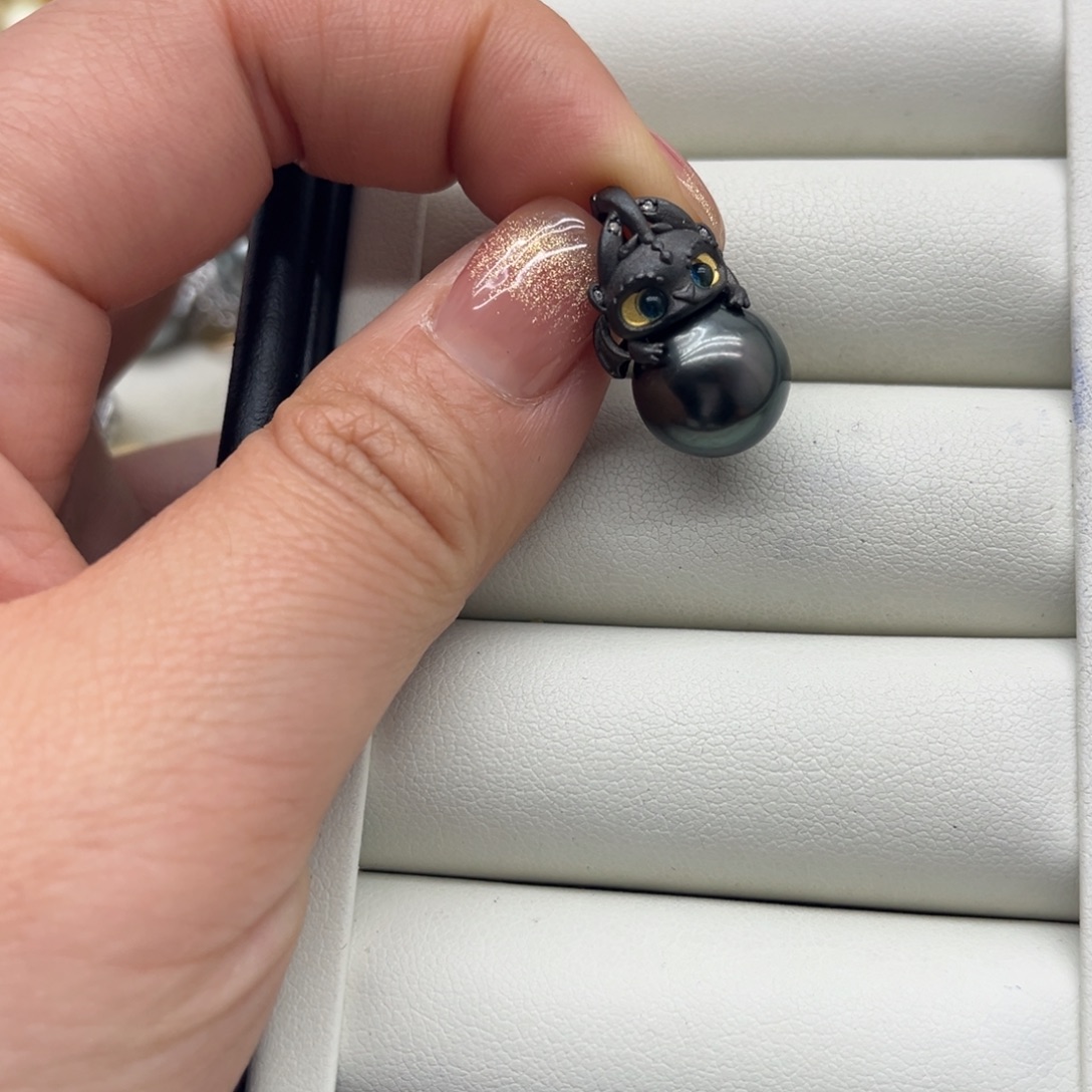 银S925镶嵌吊坠(不含链)海水珍珠