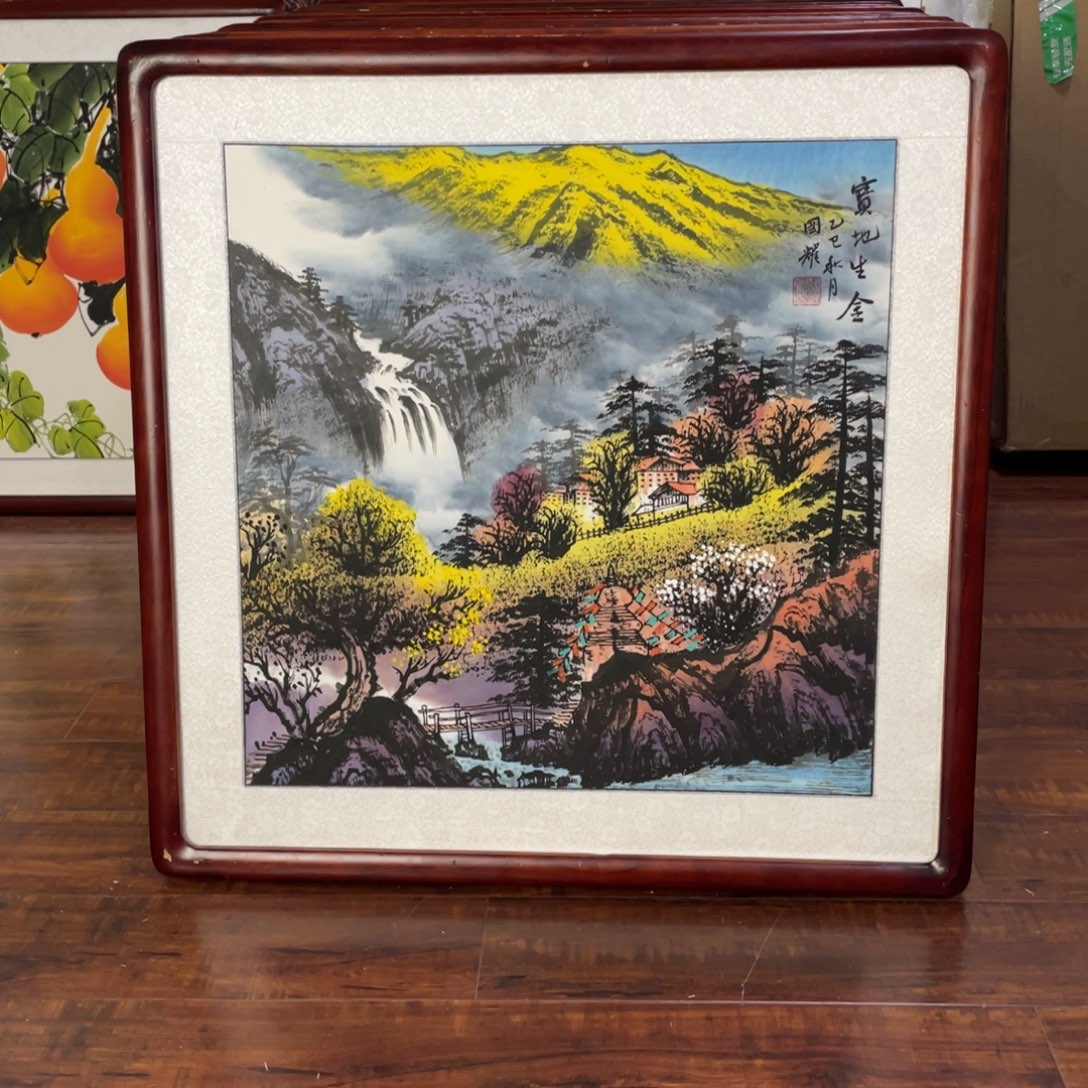 国画带框尺寸63*63厘米