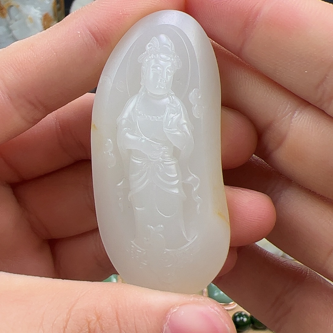 和田玉未镶嵌挂件