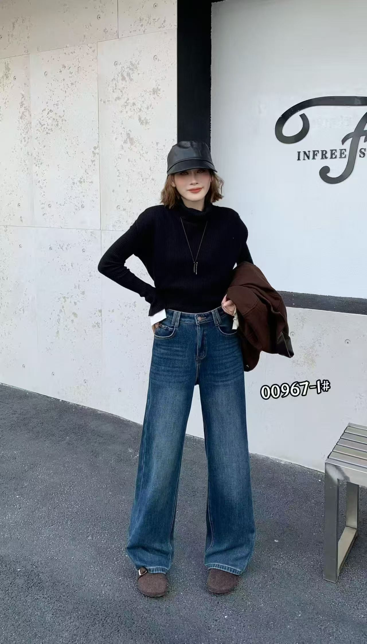 00967 新款百搭时尚直筒裤