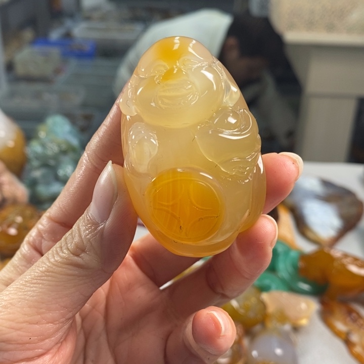 玛瑙/玉髓吊坠(不含链)未镶嵌