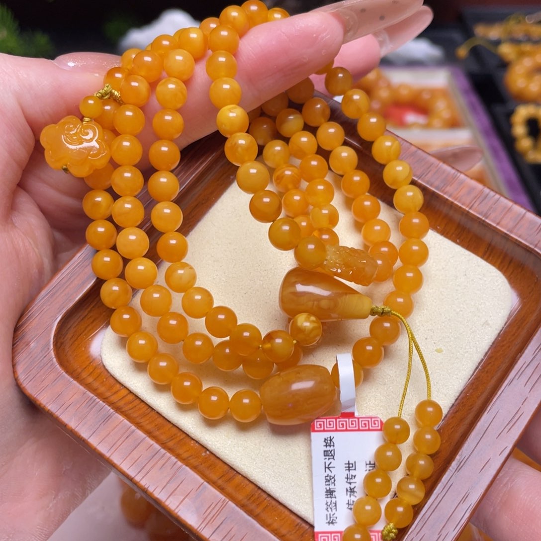 蜜蜡手链未镶嵌手串